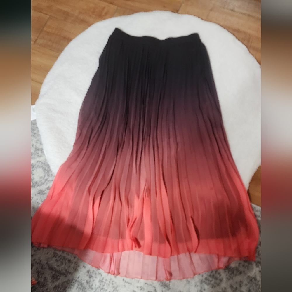 Pleated Maxi Skirt